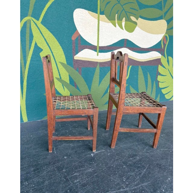 South African Dutch Cape Riempie Chair Pair For Sale - Image 10 of 14