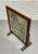 Antique Needlepoint Fires Screen With Cottage Garden Scene, Wood Framed Hearth Screen, C. 1920s–1940s For Sale - Image 11 of 11