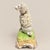 Rococo Antique Dresden Germany Porcelain Poodle With Applied Floral Encrustation For Sale - Image 3 of 7