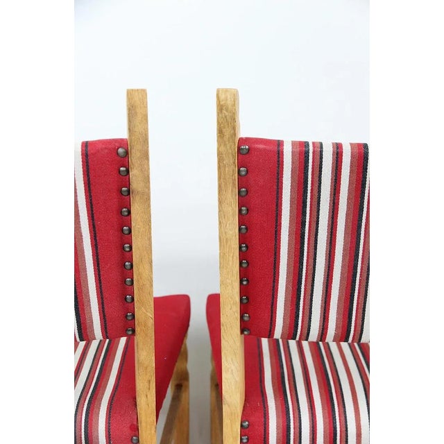 1970s Set 6 Danish Modern Red Dining Chairs For Sale - Image 12 of 12