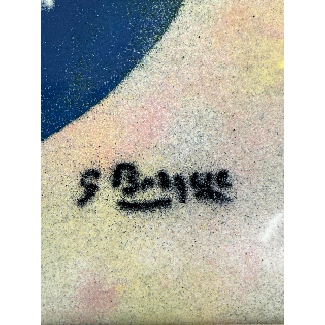 Georges Braque George Braques French Enameled Copper Plaque For Sale - Image 4 of 10