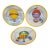 Late 20th Century Three Williams Sonoma Hot Air Balloon Montgolfiere Salad Dessert Luncheon Plates - Set of 3 For Sale