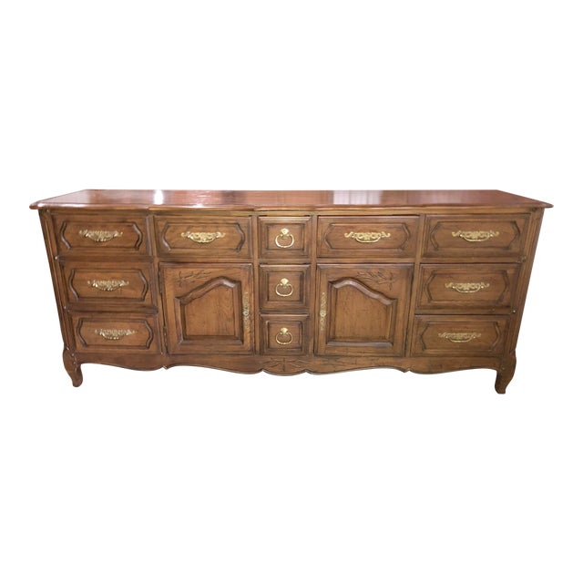 Davis Cabinet Company Triple French Provincial Umberwood Dresser Chairish