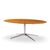 Mid-Century Modern Florence Knoll Mid Century Walnut and Chrome Oval Dining Table For Sale - Image 3 of 7