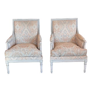 Pair of 1980s Louis XVI Style Chairs For Sale