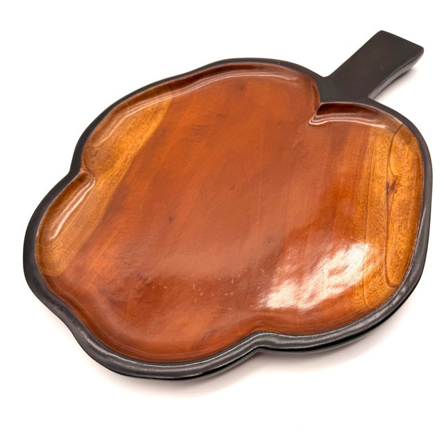 Wood Vintage Mahogany Wood Haitian Cheese Tray For Sale - Image 7 of 7