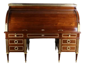 Vintage Mahogany Cylinder Desk