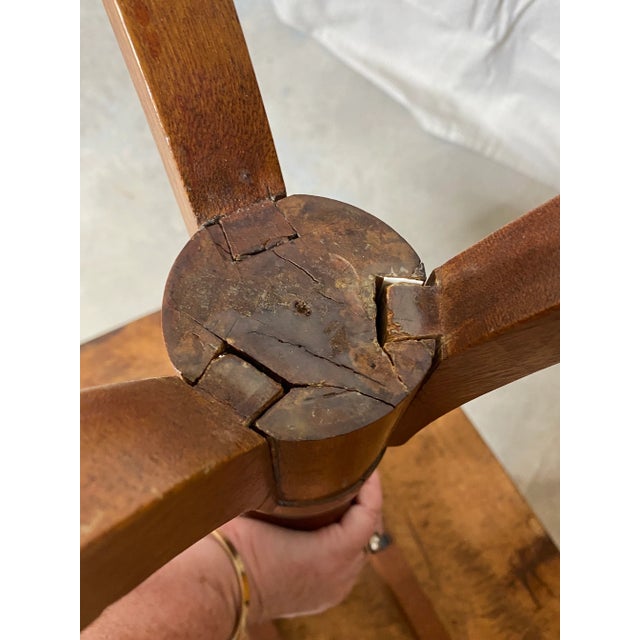 18th Century Tiger Maple Candle Stand For Sale - Image 9 of 10