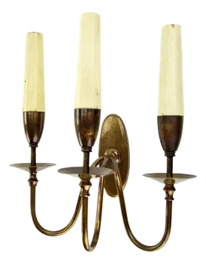 Mid-Century Modern Wall Lights, 1940s, Set of 2