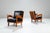 Belgian Lounge Chairs in Oak with Leather Cushions, 1960s, Set of 2 For Sale - Image 17 of 17