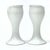 White Vintage White Porcelain Tulip-Shaped Candle Holders by KPM West Germany - A Pair For Sale - Image 8 of 13