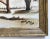 Shabby Chic 1980 Mary Dutiel Winter Scene Primitive Oil Painting on Canvas Board, Framed For Sale - Image 3 of 8
