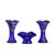 Glass and Crystal Vases and Flower Stand, Set of 3 For Sale - Image 6 of 6