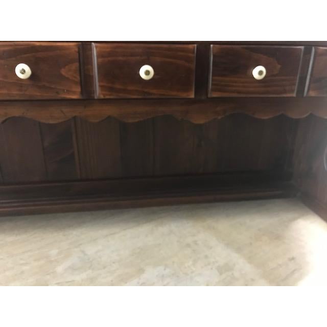1970 Ethan Allen Antiqued Pine Collection Tavern Hutch Top Chairish