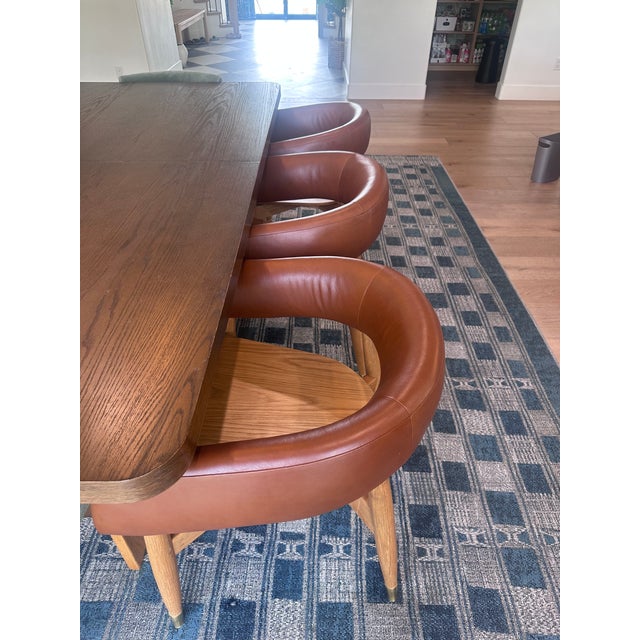 Brown Discontinued West Elm Yates Cafe Chairs - Set of 6 For Sale - Image 8 of 12