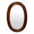 Vintage Oval Primitive Farmhouse Wall Mirror For Sale