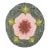 Early 20th Century Round American Hooked Floral Rug - 2' x 2' For Sale