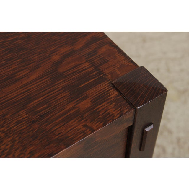 Pair of Stickley Mission Oak Nightstands For Sale - Image 9 of 16