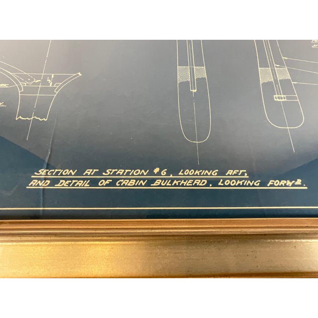 American Yankee One Design Class Hull Blueprint For Sale - Image 3 of 12