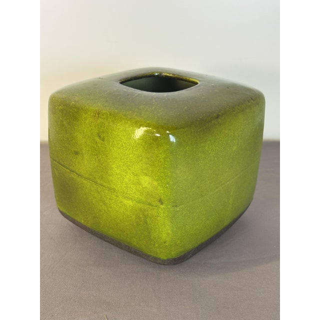 Black Ceramic Vase by Alessio Tasca, 1970s For Sale - Image 8 of 8