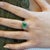 Contemporary Gia Certified 4 Carat Colombian Minor Oil Emerald & Diamond Engagement Ring, Size 6.75 For Sale - Image 3 of 8