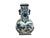 This exquisite porcelain vase features a classic blue-and-white color palette, combining intricate botanical patterns with...