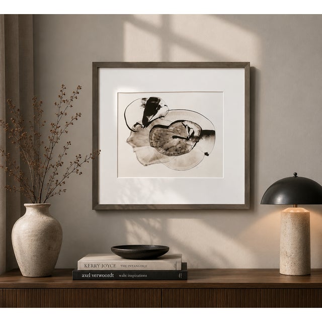 Silent Convergence Abstract Drawing For Sale - Image 4 of 4