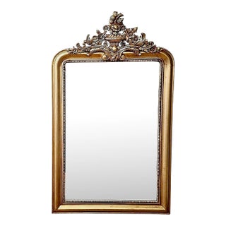 French Louis Philippe-Style Giltwood Mirror For Sale