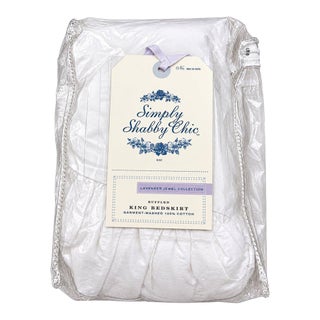Simply Shabby Chic Lavender Jewel Collection Ruffled King Bedskirt For Sale