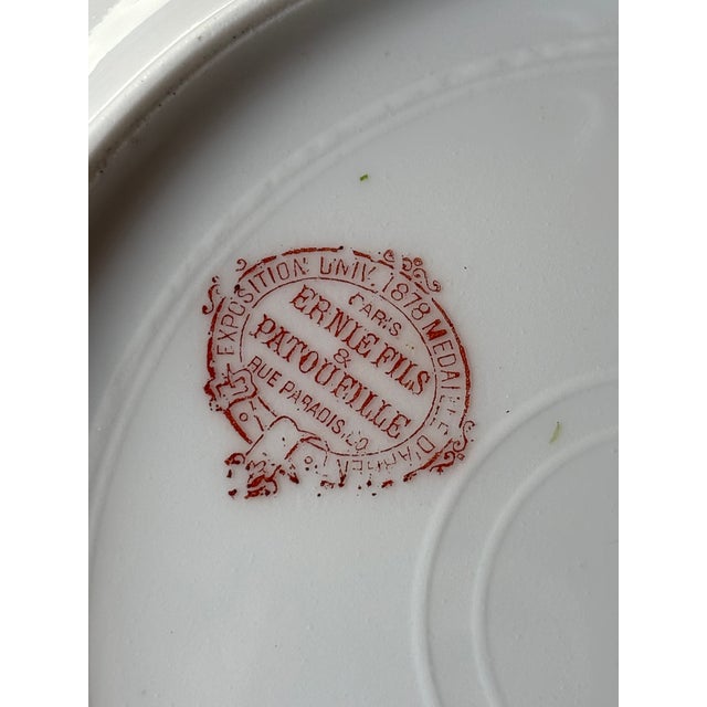French Plates from Ernie Fils & Patoueille, Set of 5 For Sale - Image 15 of 18