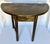 Early 20th Century Antique Handcrafted Wood Demi-Lune Table For Sale - Image 5 of 11