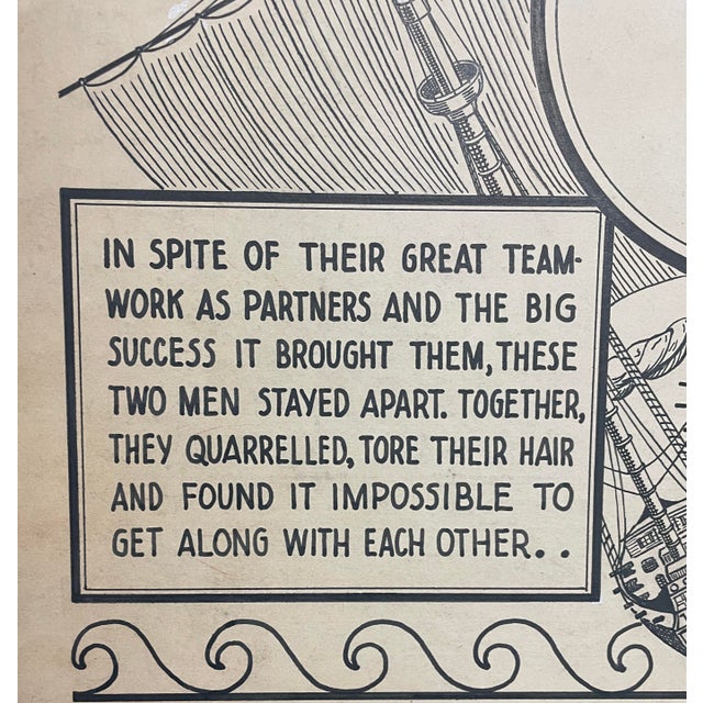 Paint 1941 HMS Pinafore Painted Lobby Card by Quarles - Nashville Production For Sale - Image 7 of 8