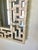 White Neiman Marcus Vintage Capiz Shell Fretwork Wall Mirror For Sale - Image 8 of 12