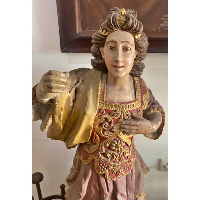 Wood Portuguese Seraphims, Set of 2 For Sale - Image 7 of 12