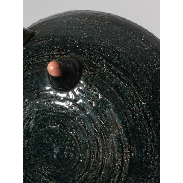 Vintage Swedish Ceramic Bowl on Legs by Eke Bjerén for Gabriel Keramik, 1960 For Sale - Image 3 of 6