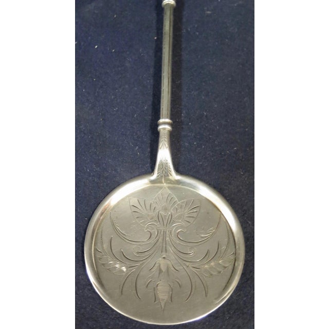 This vintage circa 1900 American silver serving item is beautifully designed with an elegant formal appearance. The round...