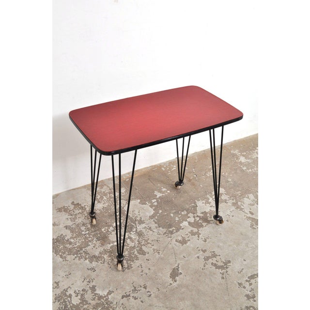 Black Vintage Side Table, 1960s For Sale - Image 8 of 9