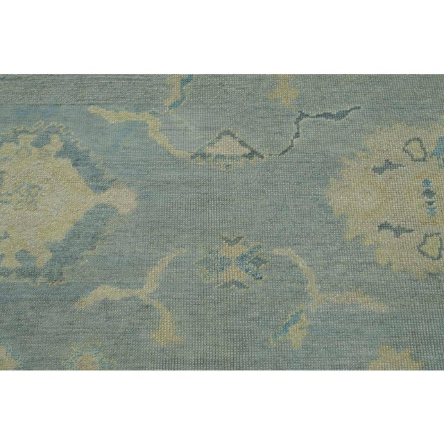 Navy Blue Turkish Oushak Rug 10'2" x 13'2" #18546 For Sale - Image 8 of 8