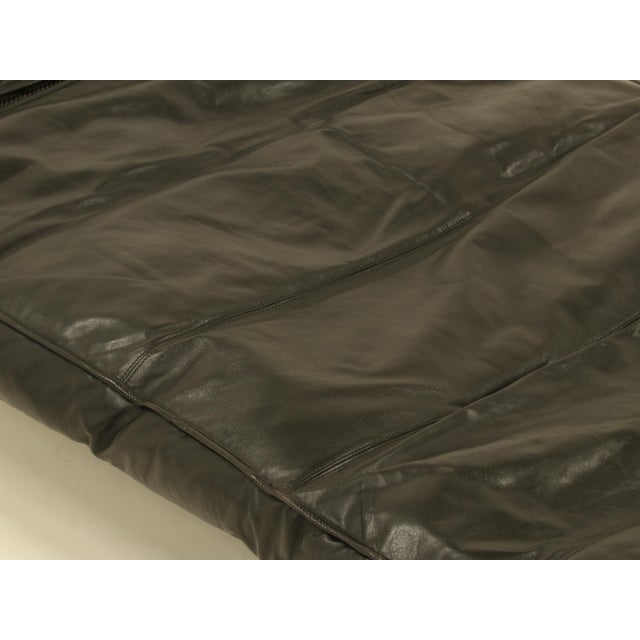 Daybed in Black Leather by Zanotta, 1990s For Sale - Image 17 of 18
