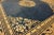 1920s Blue Navy Medallion Antique Chinese Peking Rug 8' 4" X 7' Knotted Pile Wool Carpet For Sale In New York - Image 6 of 15