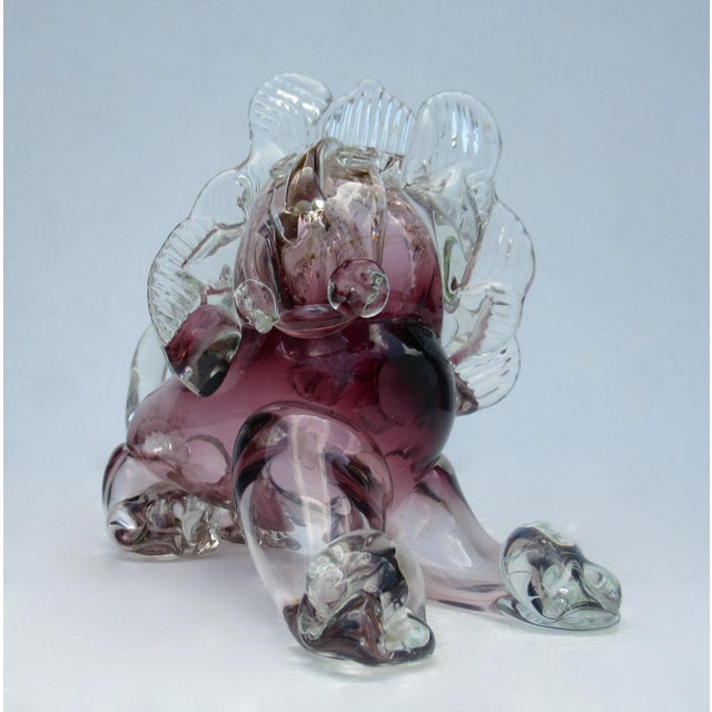 Mid-Century Modern Vintage C.1950's-60's Ercole Barovier' Barovier' E Toso Italian Hand-Blown Murano Lion For Sale - Image 3 of 13