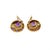 Late 20th Century Vintage 18k Yellow Gold Amethyst & Diamond Earrings, Pair For Sale - Image 5 of 7