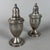 Antique Early 20th Century Set of Salt, Pepper, and Dispensers in Sterling Silver, Set of 2 For Sale - Image 11 of 11
