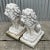 Vintage Traditional Gatekeeper Cast Cement Lion Statues - A Pair For Sale - Image 10 of 10