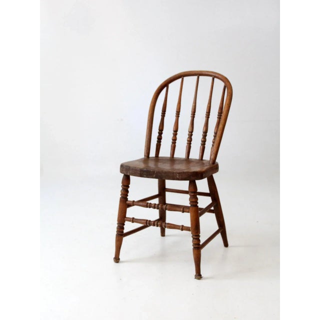 Antique Spindle Back Chair For Sale - Image 11 of 11