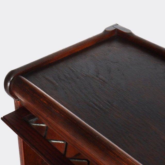 Lundstrom Oak 2-Stack Barrister Bookcase With Leaded Glass C1910 For Sale - Image 11 of 16