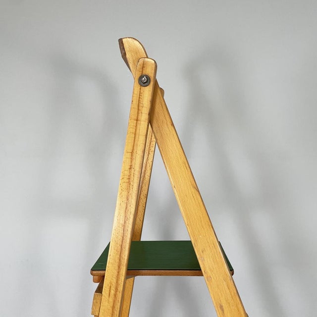 Mid-Century Modern Italian Wooden Ladder by Fabbrica Scale Alberti, 1960s For Sale - Image 6 of 18