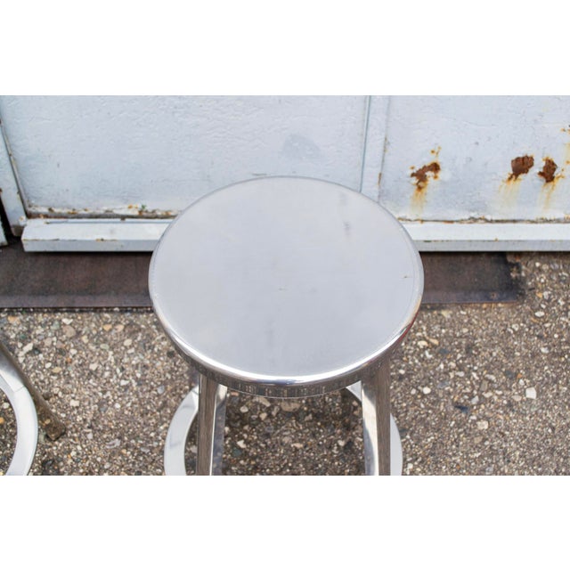 Postmodern Déjà-Vu Stools in Aluminum by Naoto Fukasawa for Magis, 2000s, Set of 3 For Sale - Image 3 of 7