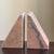 Mid-Century Modern Style Pink Marble Wedge Bookends — A Pair For Sale - Image 12 of 18