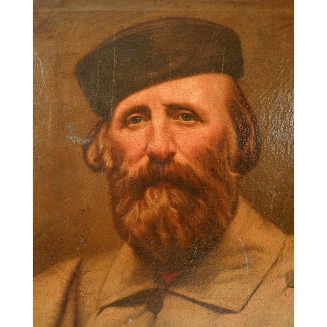 Portrait of Giuseppe Garibaldi, Late 19th Century, Oil on Canvas For Sale - Image 3 of 14